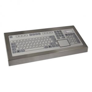 128 Key Rugged Industrial Keyboard with Touchpad