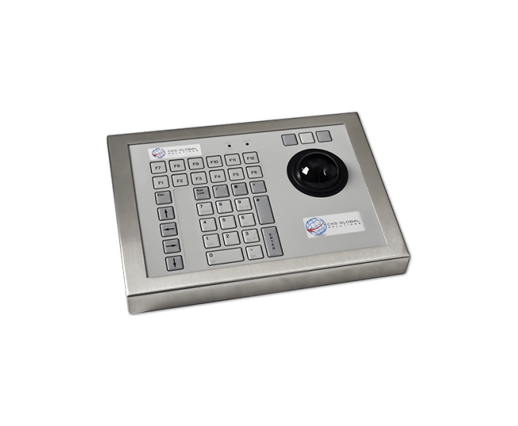 42 Key Rugged Industrial Keyboard with Trackerball