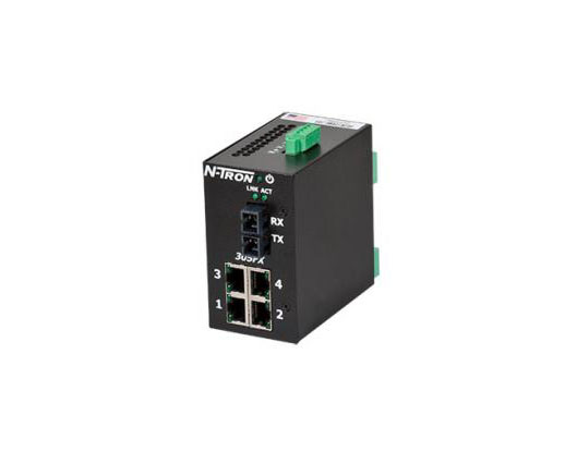 Red Lion 305FX-N-SC 5 Port Monitored Ethernet Switch