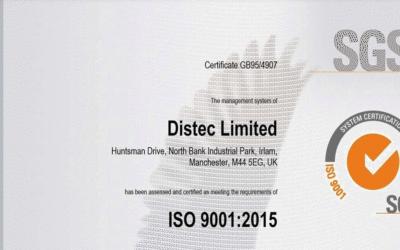 Distec Awarded ISO 9001 Accreditation